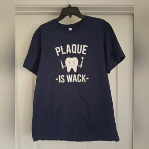 Navy Blue T-Shirt - Plaque Is Wack
